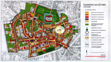 Auszug aus dem Stadtplan, NUR Stadtkern dargestellt mit Lage des Hauses